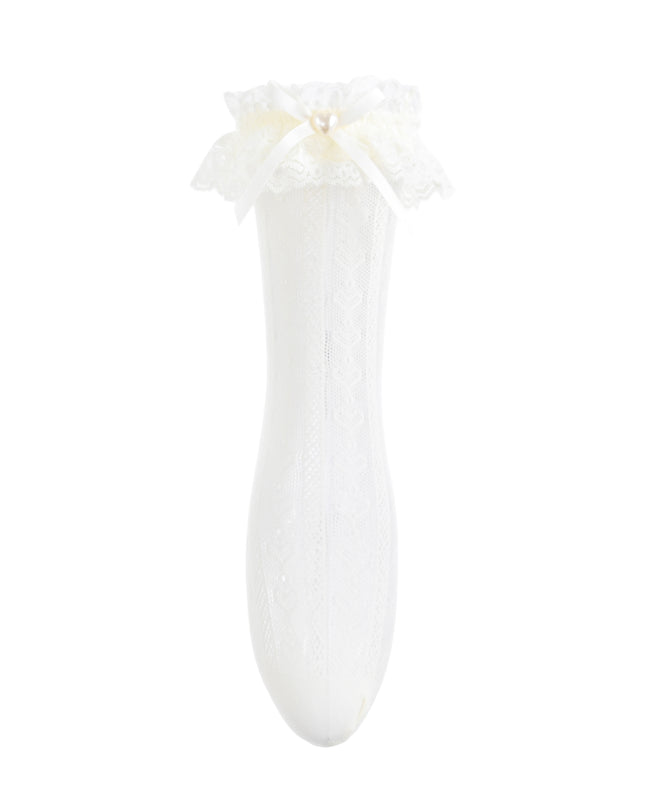kids atelier mimi tutu Heart Lace Ribbon Socks