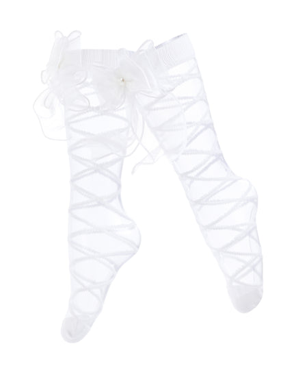kids atelier mimi tutu Tulle Tie Wrap Heart Socks