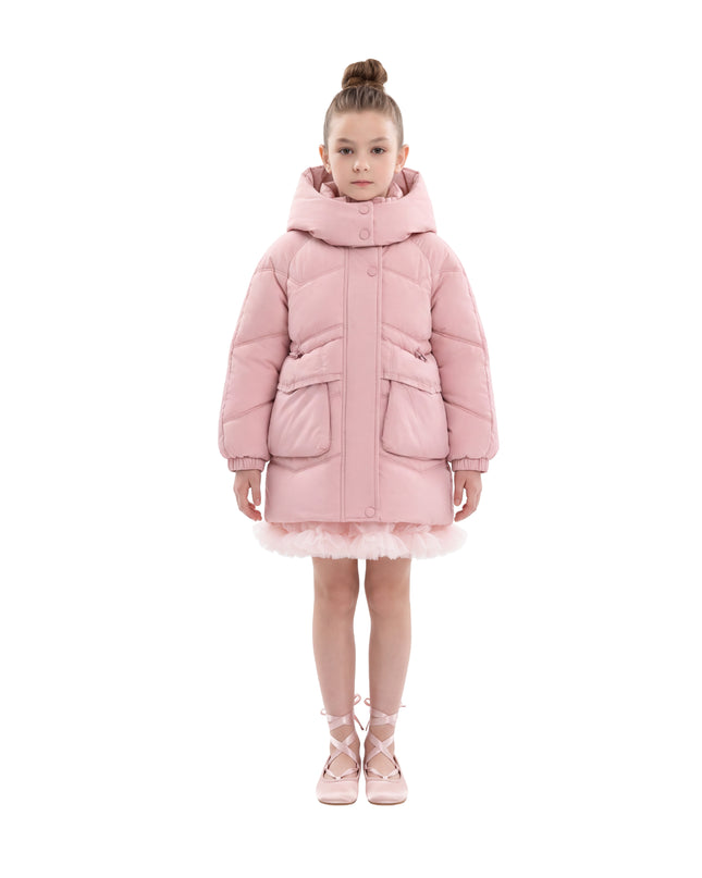 kids atelier mimi tutu Light Pink Puffer Jacket