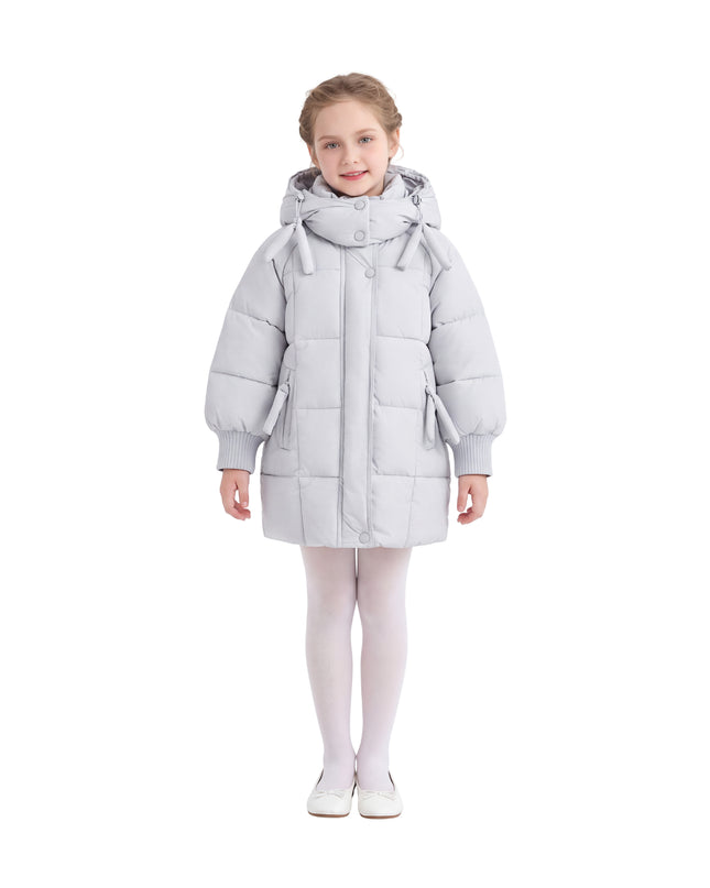 Kids Atelier Mimi Tutu Blue Quilted Hooded Jacket