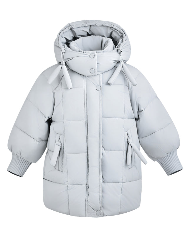 Kids Atelier Mimi Tutu Blue Quilted Hooded Jacket