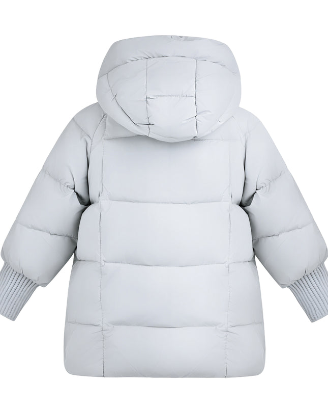 Kids Atelier Mimi Tutu Blue Quilted Hooded Jacket
