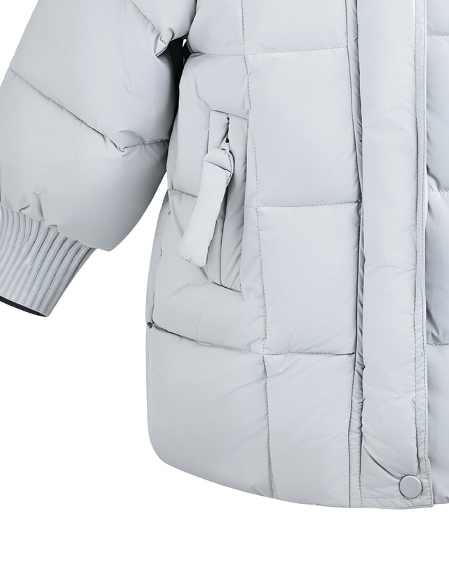 Kids Atelier Mimi Tutu Blue Quilted Hooded Jacket