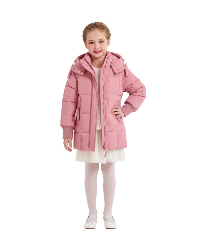 Kids Atelier Mimi Tutu Rose Quilted Hooded Jacket