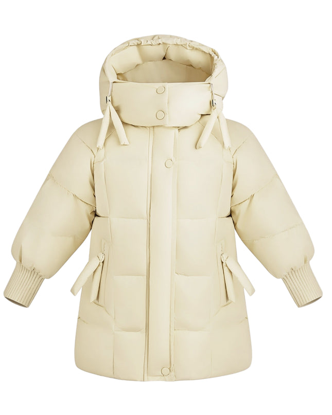 Kids Atelier Mimi Tutu Yellow Quilted Hooded Jacket