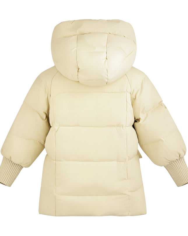 Kids Atelier Mimi Tutu Yellow Quilted Hooded Jacket