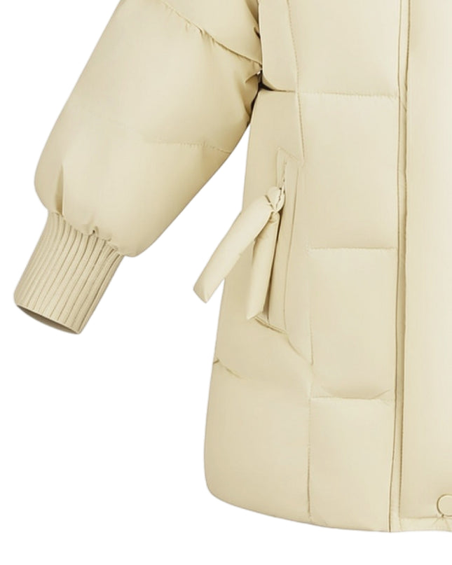 Kids Atelier Mimi Tutu Yellow Quilted Hooded Jacket