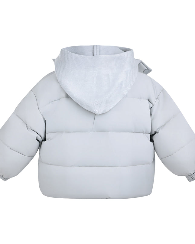Kids Atelier Mimi Tutu Blue Hooded Puffer Jacket