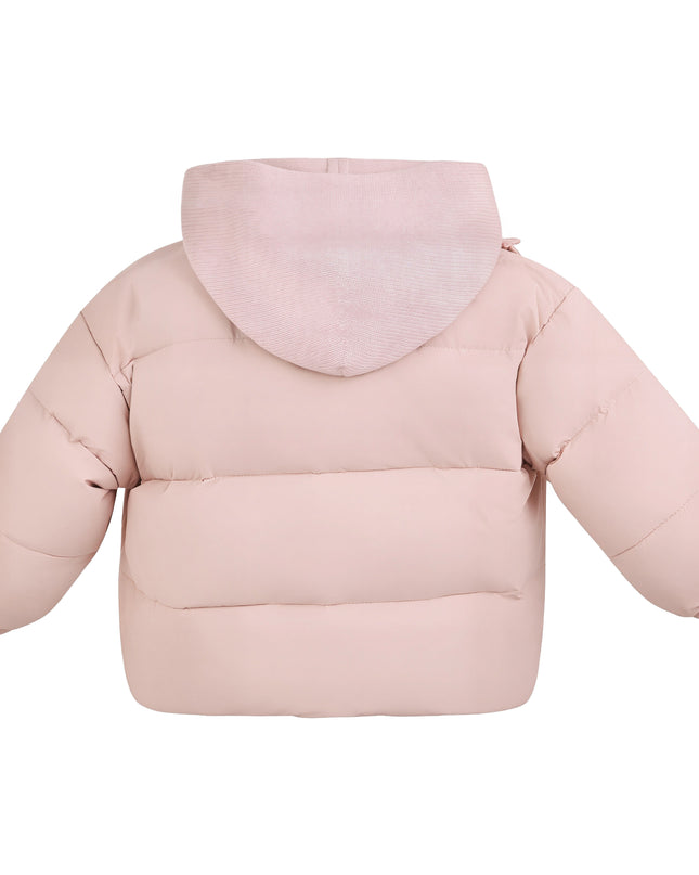 Kids Atelier Mimi Tutu Pink Hooded Puffer Jacket