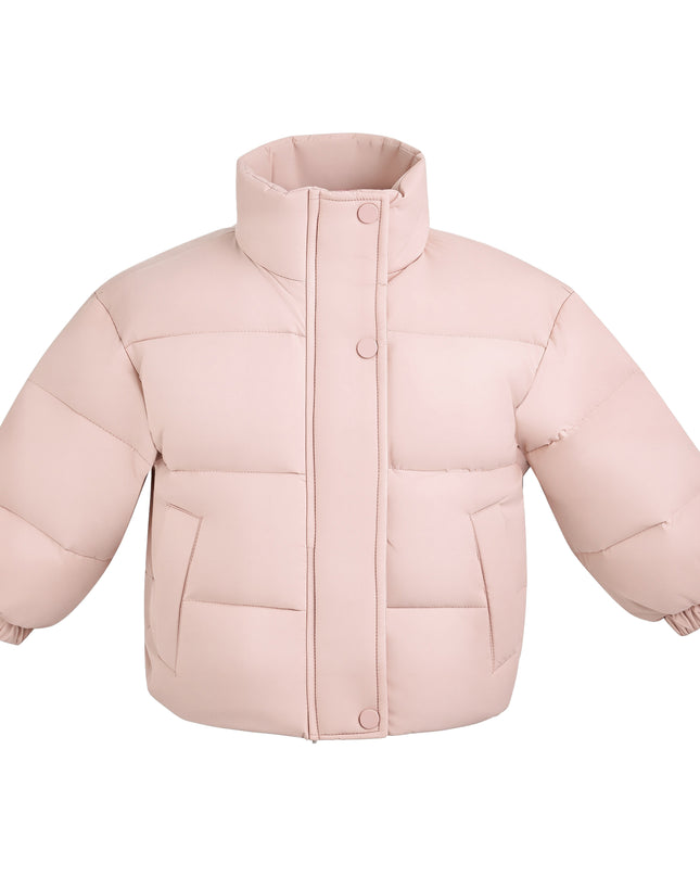 Kids Atelier Mimi Tutu Pink Hooded Puffer Jacket