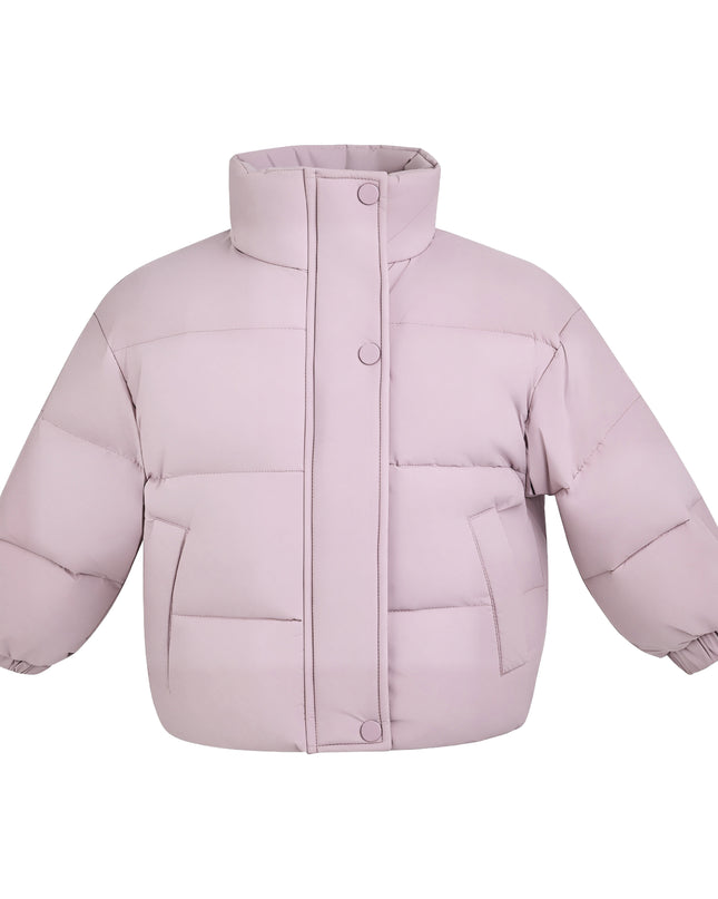 Kids Atelier Mimi Tutu Purple Hooded Puffer Jacket