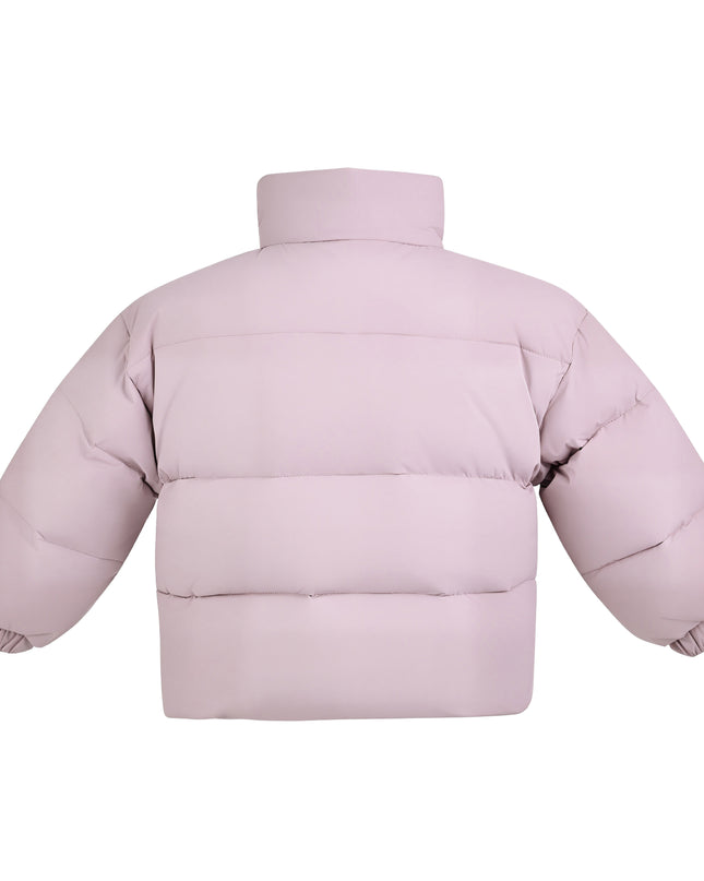 Kids Atelier Mimi Tutu Purple Hooded Puffer Jacket