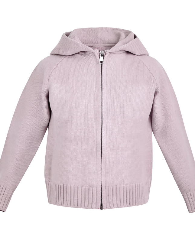 Kids Atelier Mimi Tutu Purple Hooded Puffer Jacket