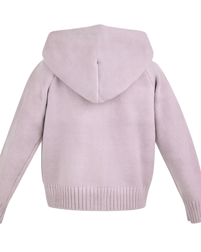Kids Atelier Mimi Tutu Purple Hooded Puffer Jacket