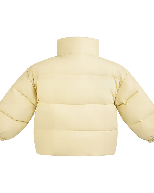 Kids Atelier Mimi Tutu Yellow Hooded Puffer Jacket