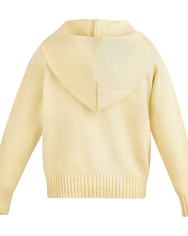 Kids Atelier Mimi Tutu Yellow Hooded Puffer Jacket