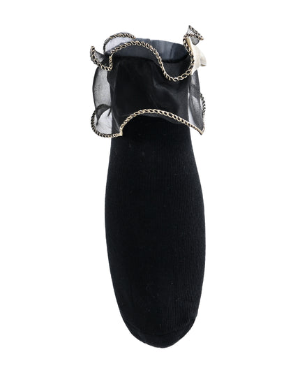 kids atelier mimi tutu black Ruffle-Trim Socks