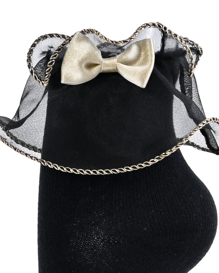 kids atelier mimi tutu black Ruffle-Trim Socks