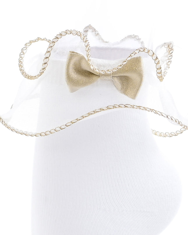 kids atelier mimi tutu white Ruffle-Trim Socks