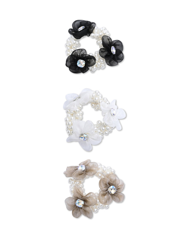 kids atelier mimi tutu Pearl Flower Scrunchie Set