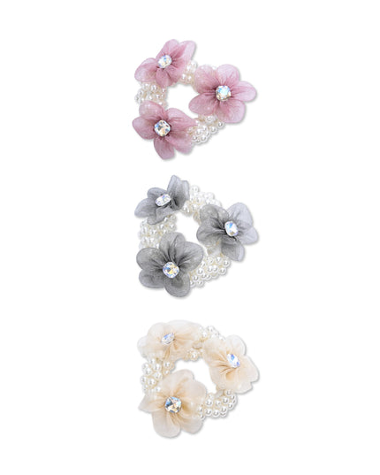 kids atelier mimi tutu Pearl Flower Scrunchie Set