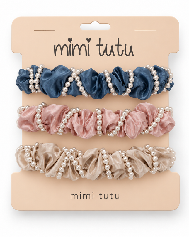 kids atelier mimi tutu Pearl Accent Scrunchie Set