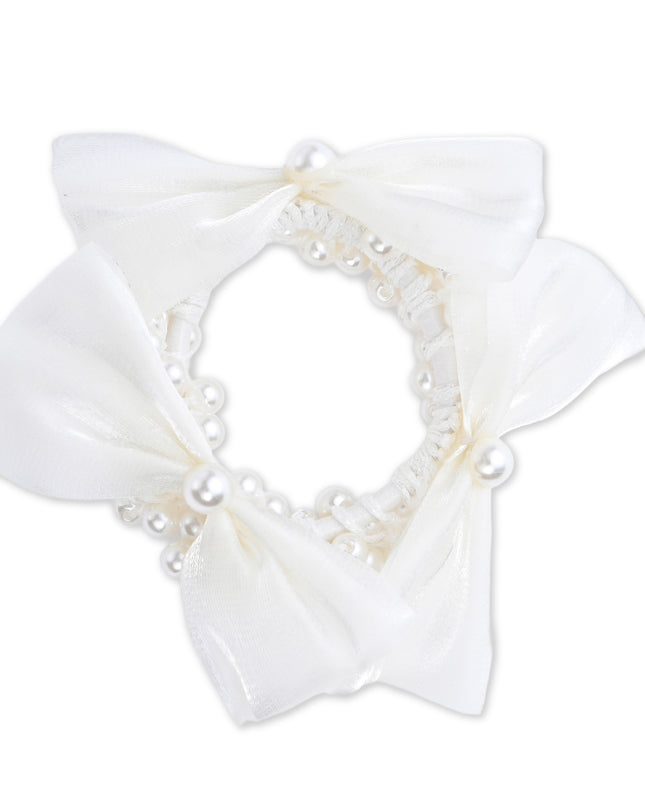 kids atelier mimi tutu Pearl Bow Scrunchie Set