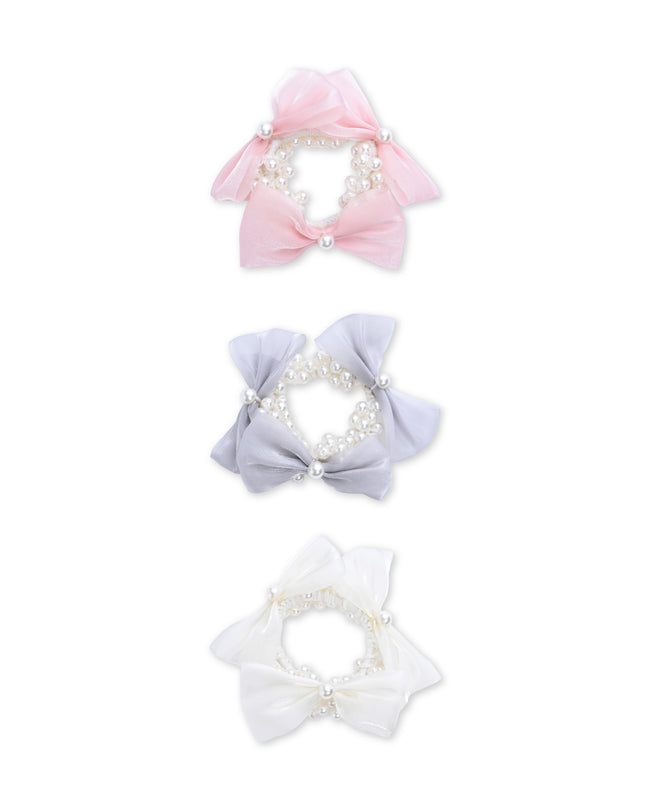 kids atelier mimi tutu Pearl Bow Scrunchie Set