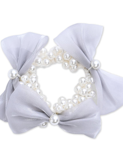 kids atelier mimi tutu Pearl Bow Scrunchie Set