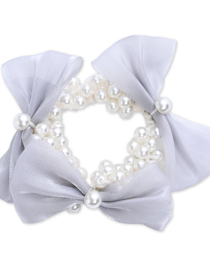 kids atelier mimi tutu Pearl Bow Scrunchie Set