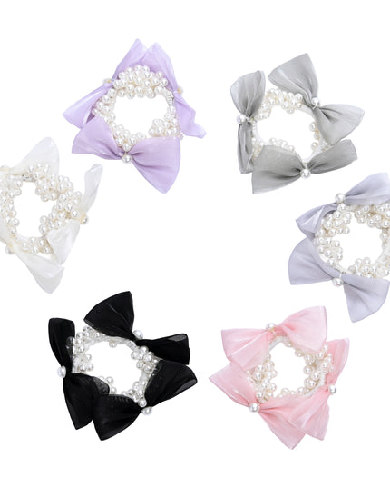 kids atelier mimi tutu Pearl Bow Scrunchie Set