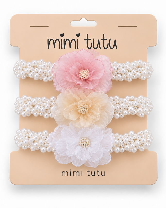 kids atelier mimi tutu Pearl Blossom Scrunchie Set