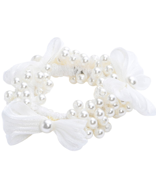 kids atelier mimi tutu Pearl Cluster Bow Scrunchie Set