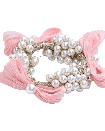 kids atelier mimi tutu Pearl Cluster Bow Scrunchie Set