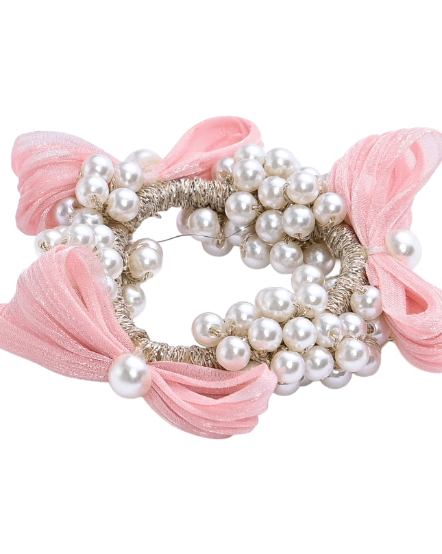 kids atelier mimi tutu Pearl Cluster Bow Scrunchie Set