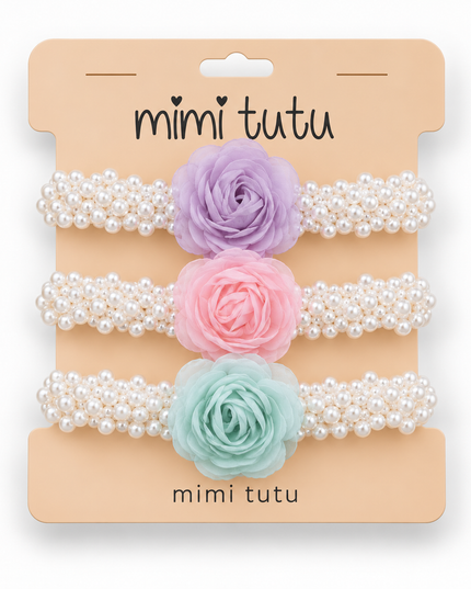 kids atelier mimi tutu Pearl Petal Scrunchie set