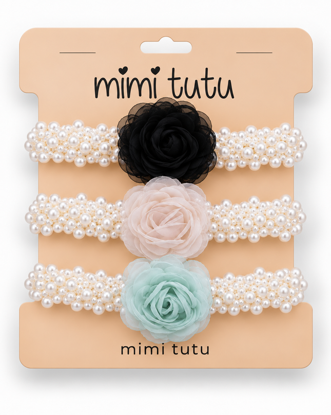 kids atelier mimi tutu Pearl Petal Scrunchie set
