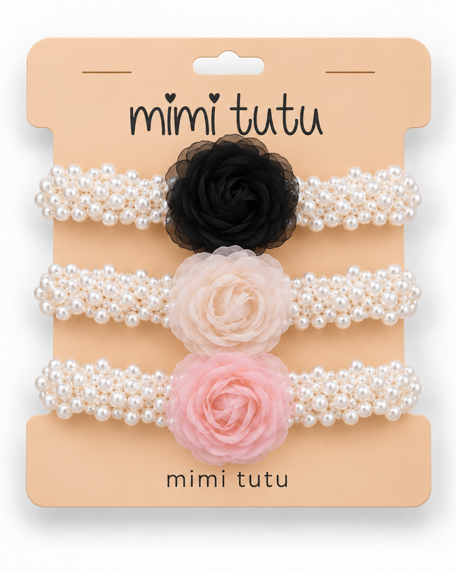 kids atelier mimi tutu Pearl Petal Scrunchie set