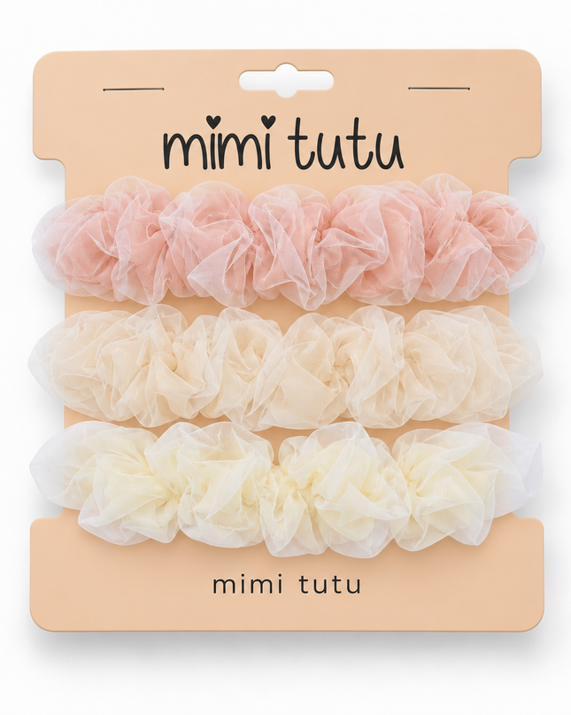 kids atelier mimi tutu Sheer Mesh Scrunchie Set