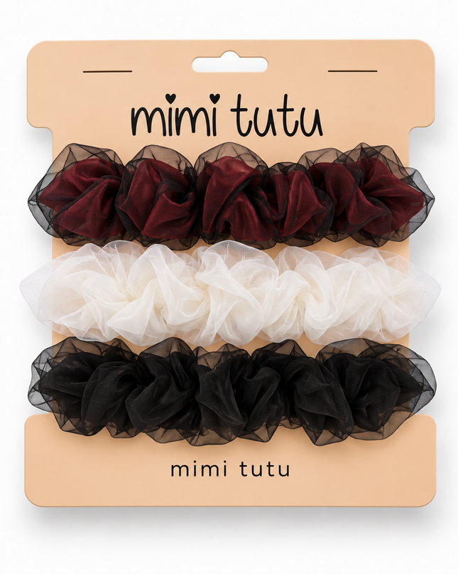 kids atelier mimi tutu Sheer Mesh Scrunchie Set