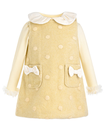 kids atelier mimi tutu Light Yellow Maura Sweetbow Dress Sets