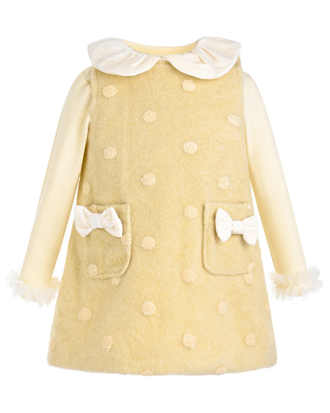 kids atelier mimi tutu Light Yellow Maura Sweetbow Dress Sets