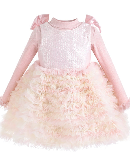 kids atelier mimi tutu Blush Pink Madeleine Enchanted Two‑Piece Dress Set