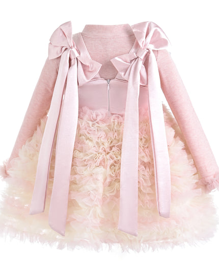 kids atelier mimi tutu Blush Pink Madeleine Enchanted Two‑Piece Dress Set