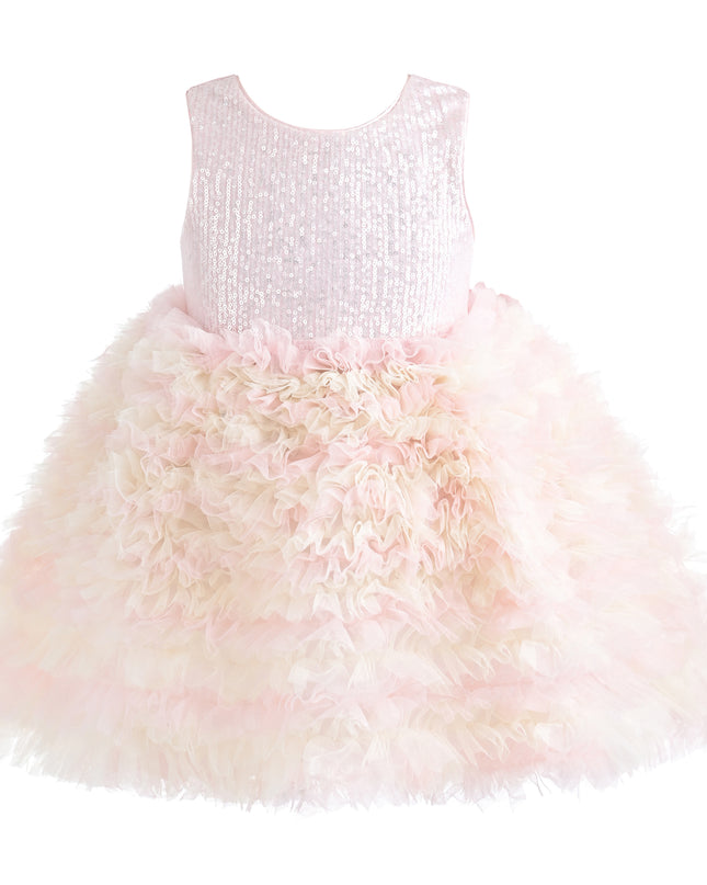 kids atelier mimi tutu Blush Pink Madeleine Enchanted Two‑Piece Dress Set