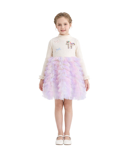 kids atelier mimi tutu Light Purple Annelise Fairy‑Twirl Dress Sets