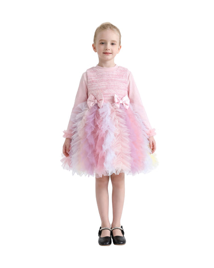 kids atelier mimi tutu Blush Pastel Emira Bow Dress Sets
