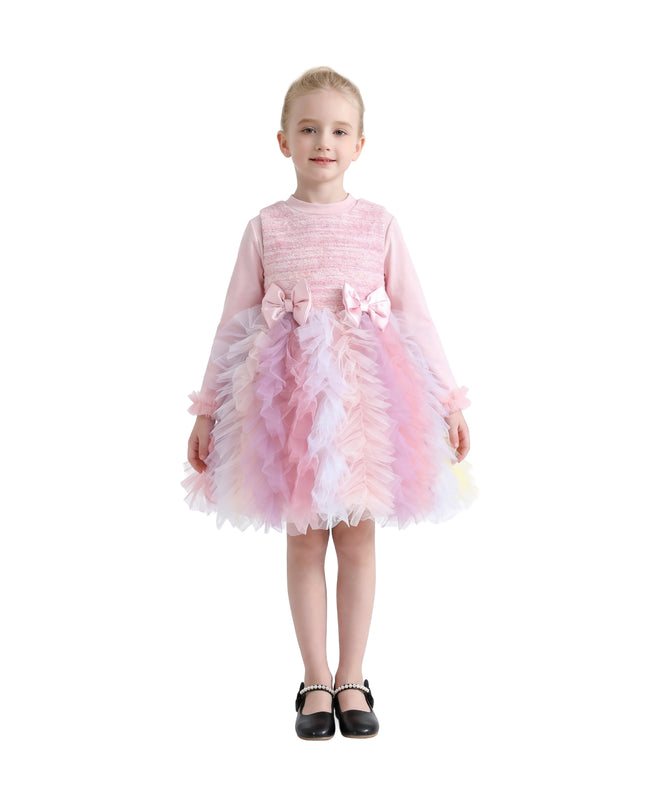 kids atelier mimi tutu Blush Pastel Emira Bow Dress Sets
