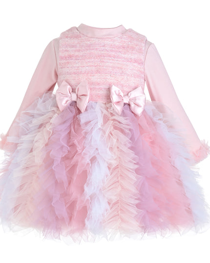 kids atelier mimi tutu Blush Pastel Emira Bow Dress Sets