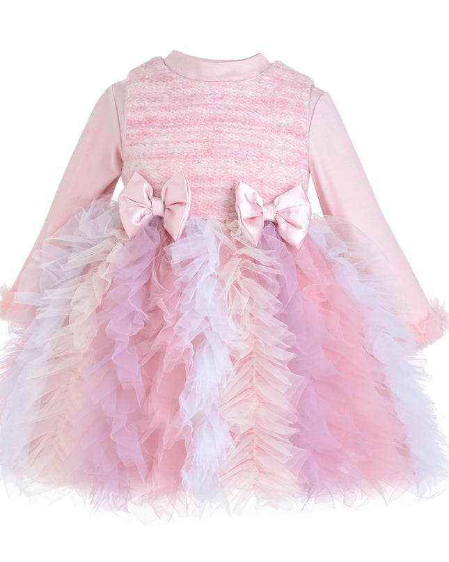 kids atelier mimi tutu Blush Pastel Emira Bow Dress Sets
